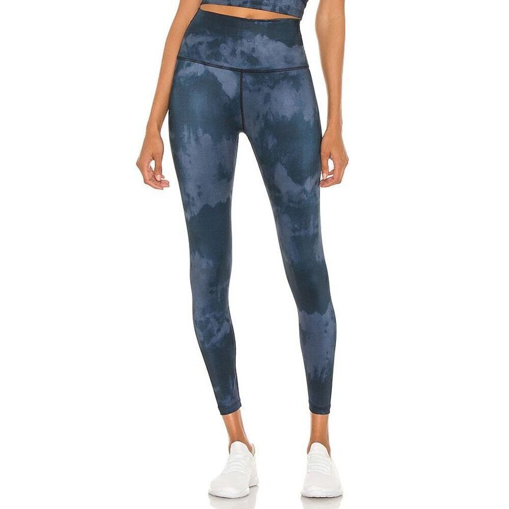 Beyond Yoga Lux High Waisted Midi Legging in Stellar Blue Cloud - S - Picture 1 of 13